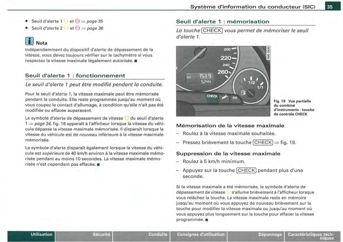 Audi A4 S4 B7 8F manuel du proprietaire / page 33