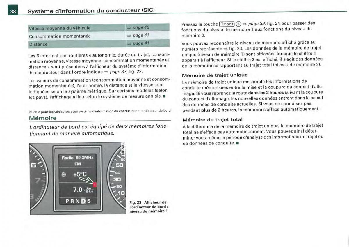 Audi A4 S4 B7 8F manuel du proprietaire / page 36