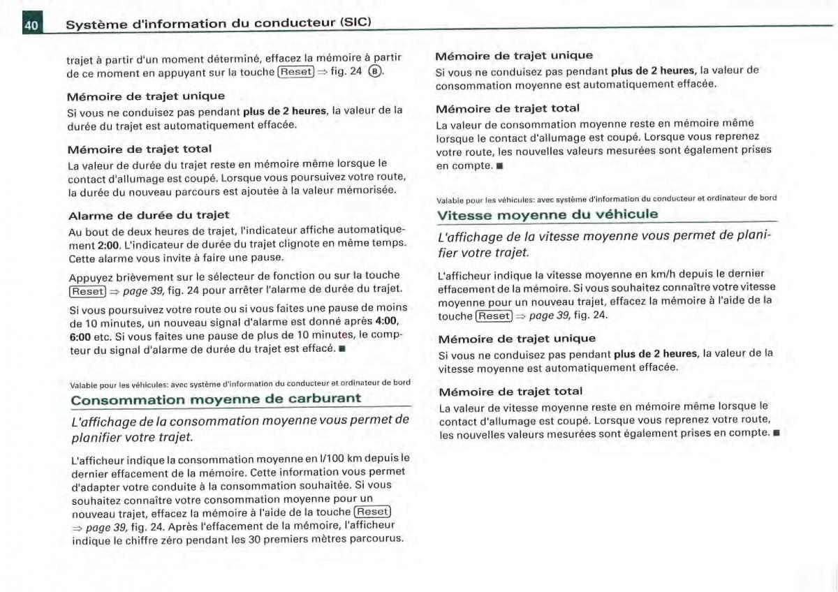 Audi A4 S4 B7 8F manuel du proprietaire / page 38