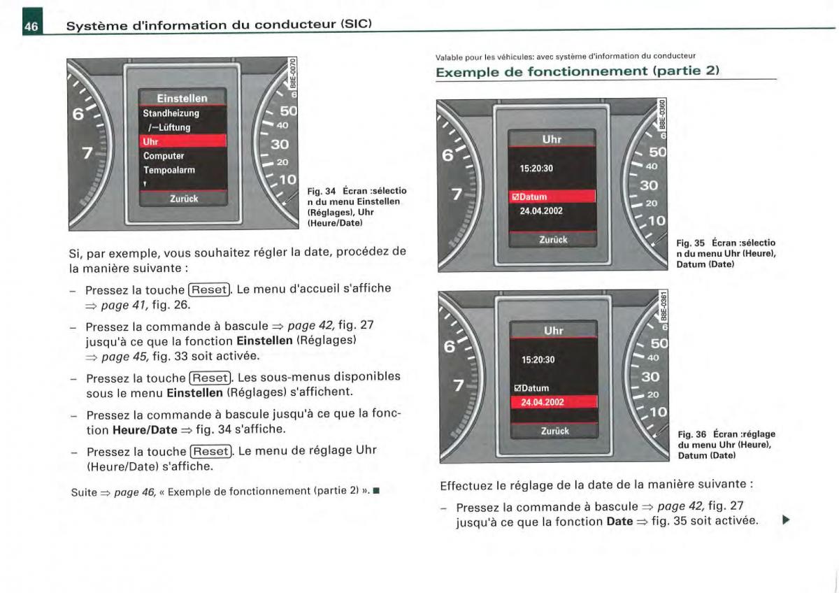 Audi A4 S4 B7 8F manuel du proprietaire / page 44