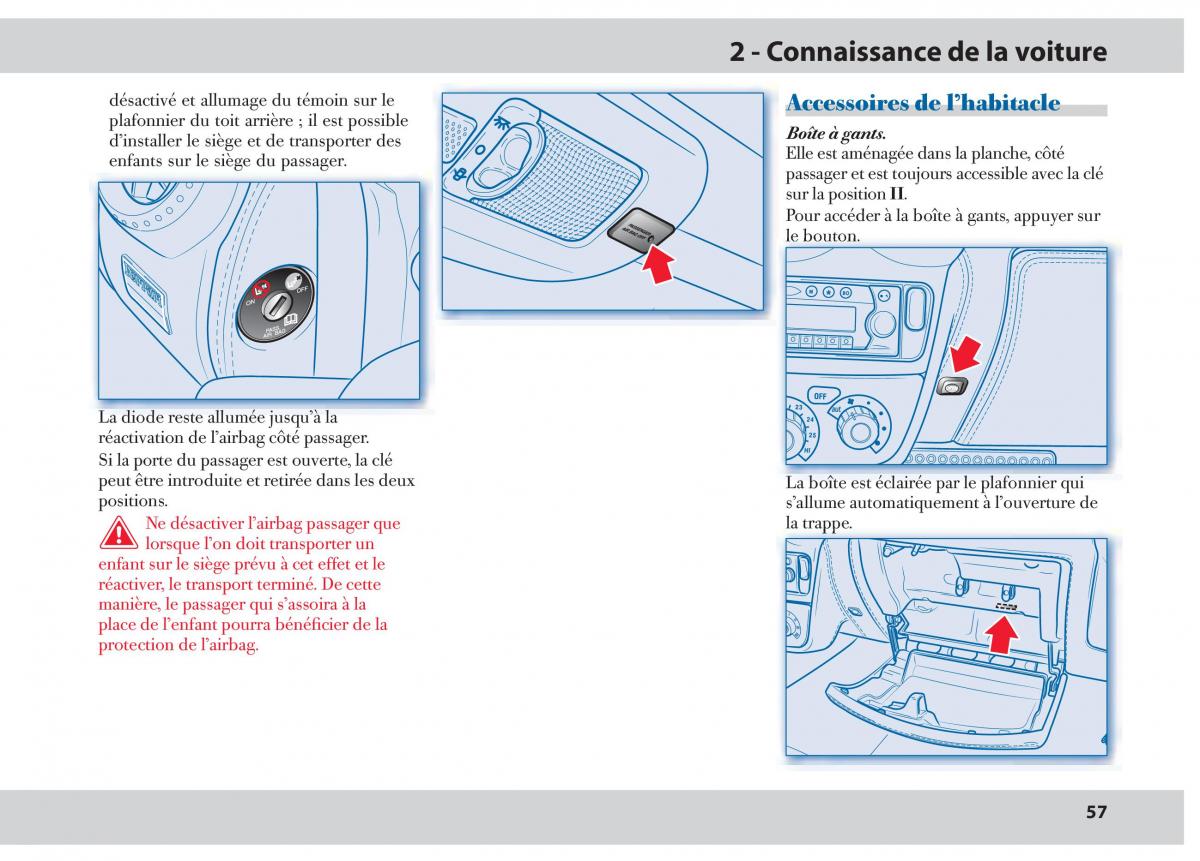 Ferrari 430 manuel du proprietaire / page 57