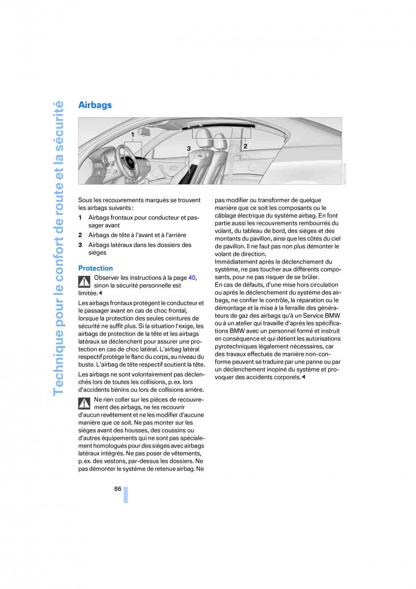 BMW M3 E92 M Power manuel du proprietaire / page 88