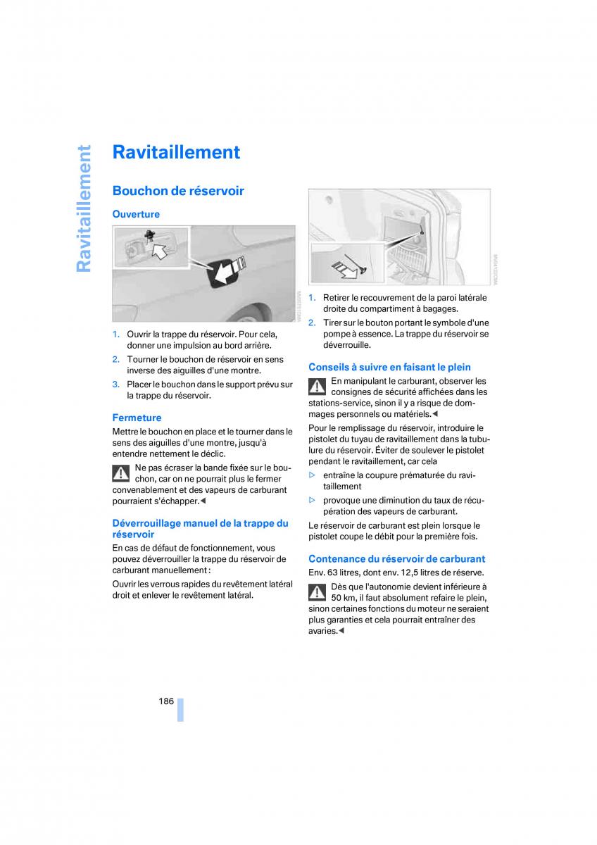 BMW M3 E92 M Power manuel du proprietaire / page 188