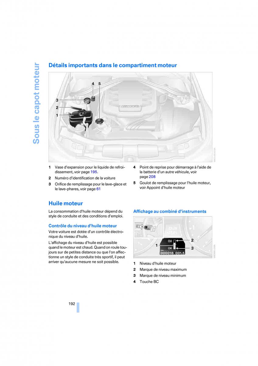 BMW M3 E92 M Power manuel du proprietaire / page 194