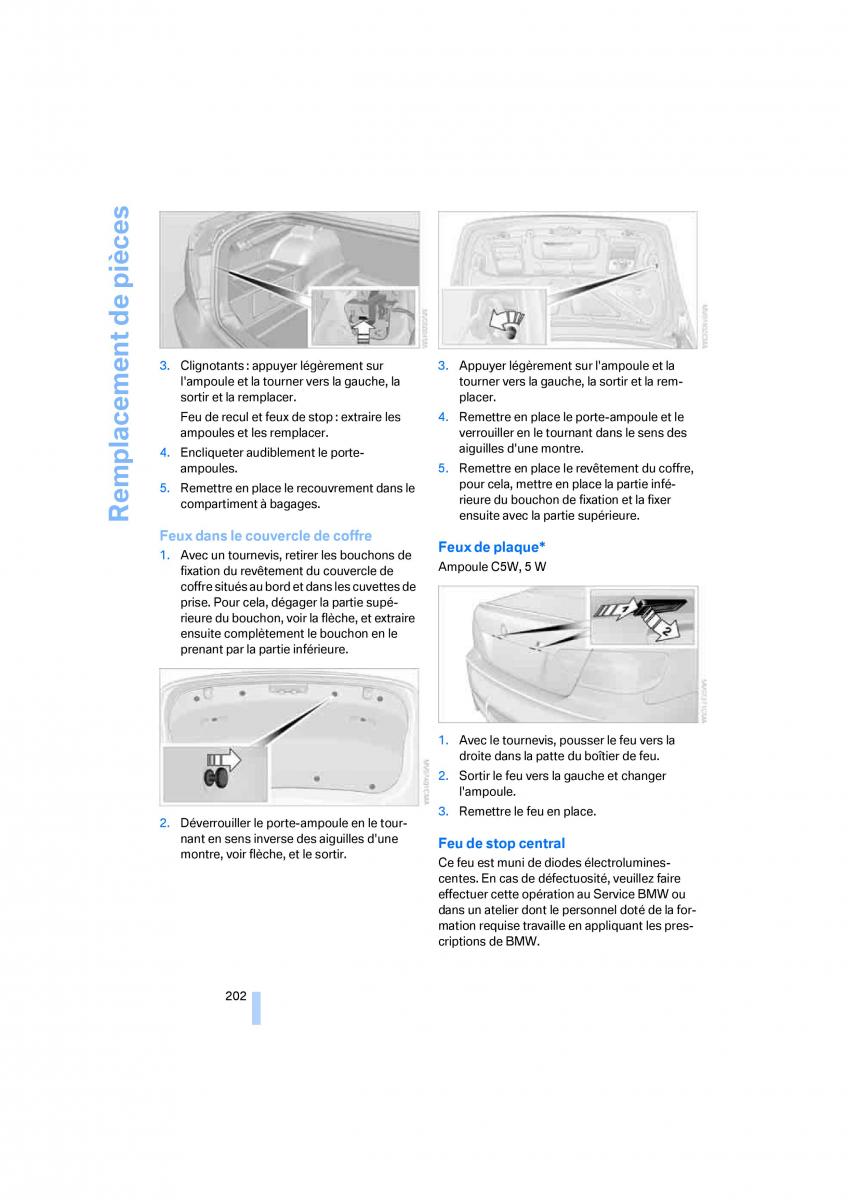 BMW M3 E92 M Power manuel du proprietaire / page 204