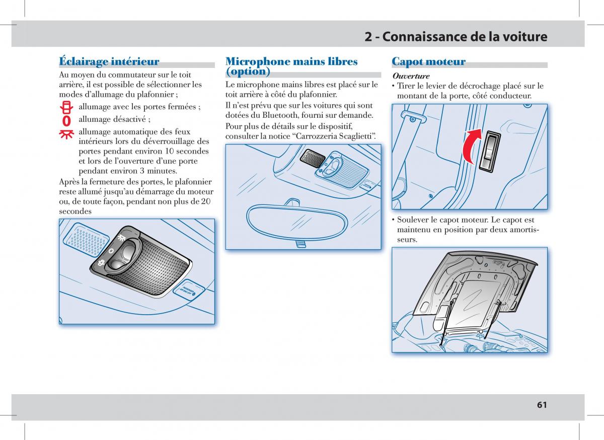 Ferrari 430 Spider manuel du proprietaire / page 61