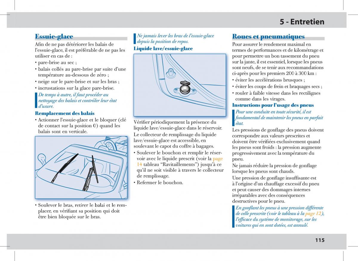 Ferrari 430 Spider manuel du proprietaire / page 115