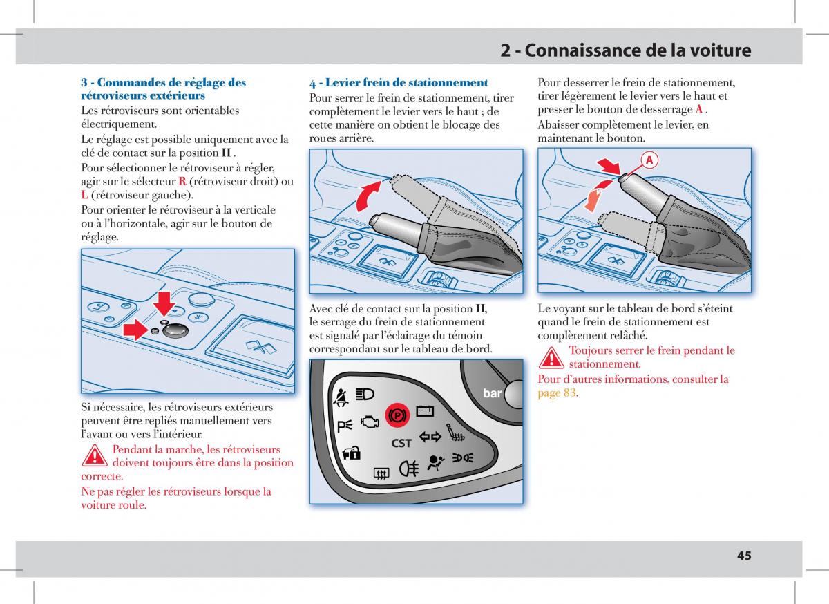 Ferrari 430 Spider manuel du proprietaire / page 45