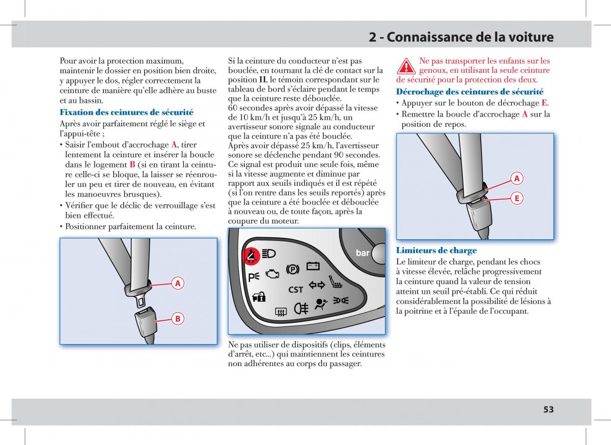 Ferrari 430 Spider manuel du proprietaire / page 53