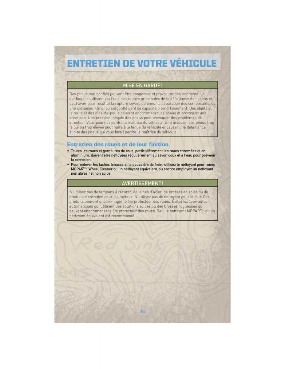 Jeep Commander XK XH manuel du proprietaire / page 76