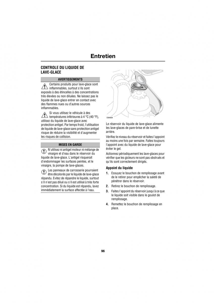 Land Rover Defender manuel du proprietaire / page 76