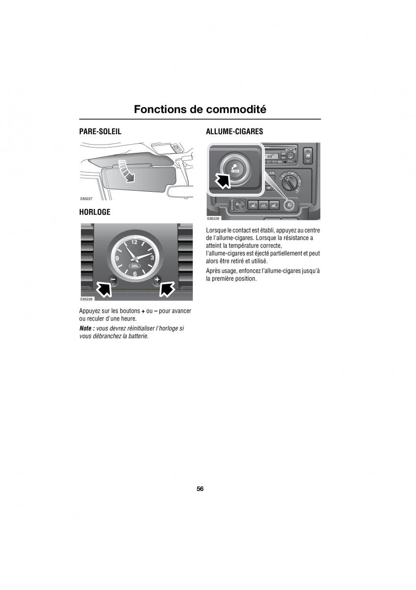 Land Rover Defender manuel du proprietaire / page 102