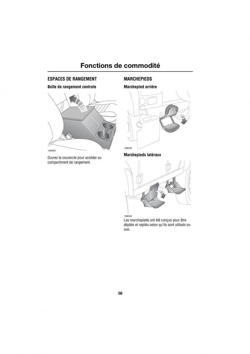 Land Rover Defender manuel du proprietaire / page 104