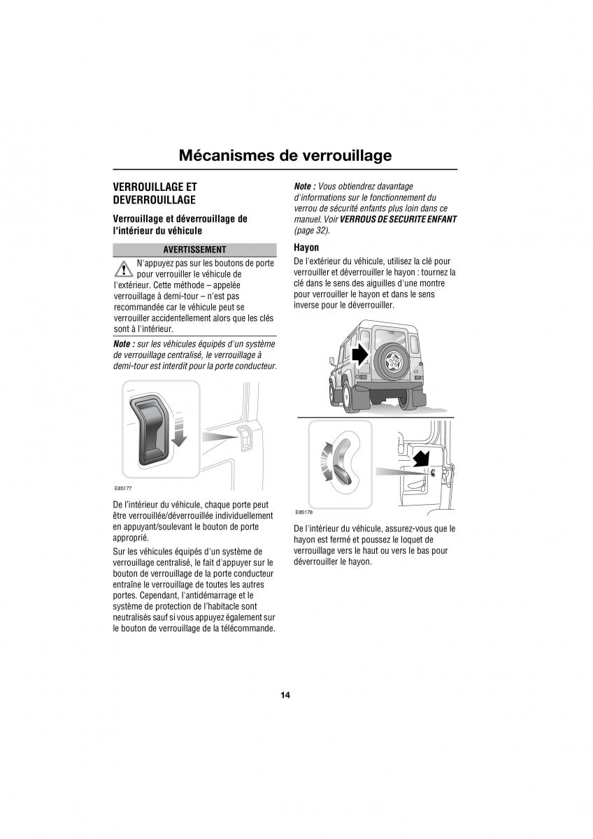 manual  Land Rover Defender manuel du proprietaire / page 145