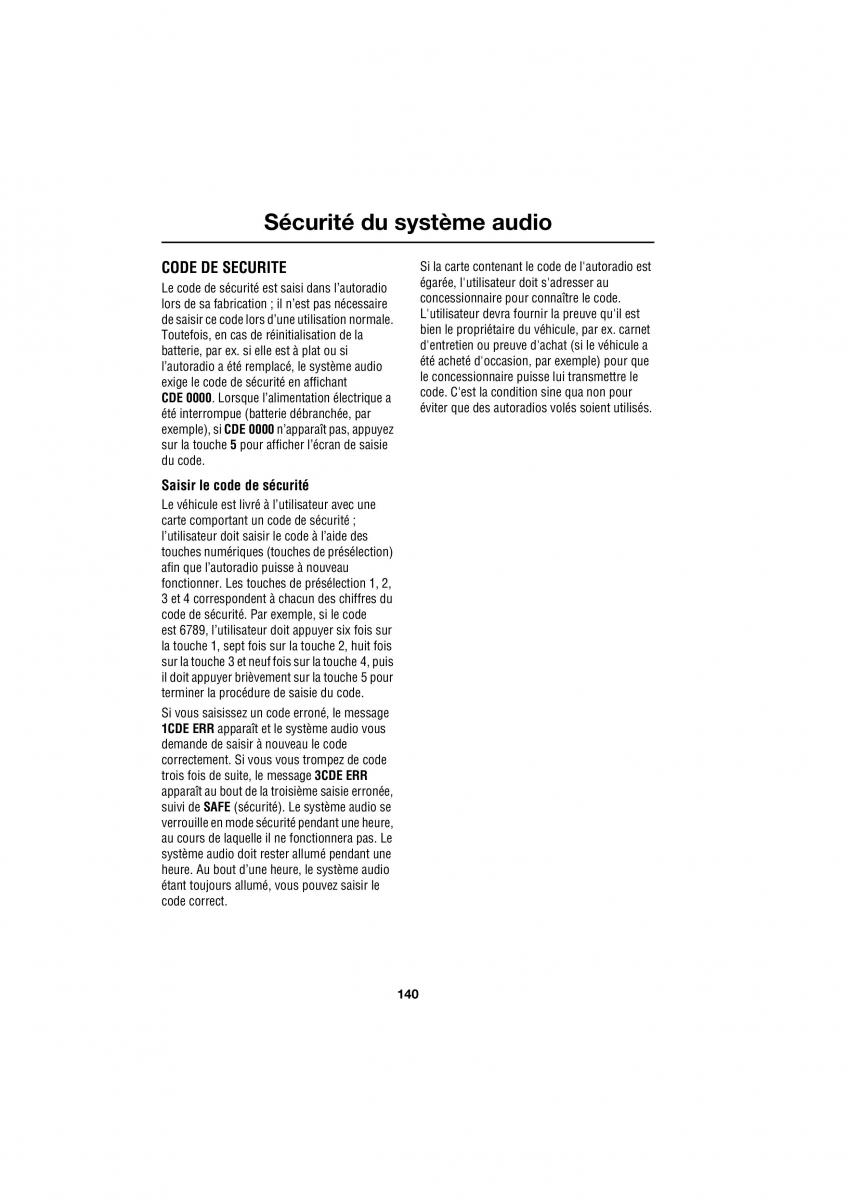 manual  Land Rover Defender manuel du proprietaire / page 20