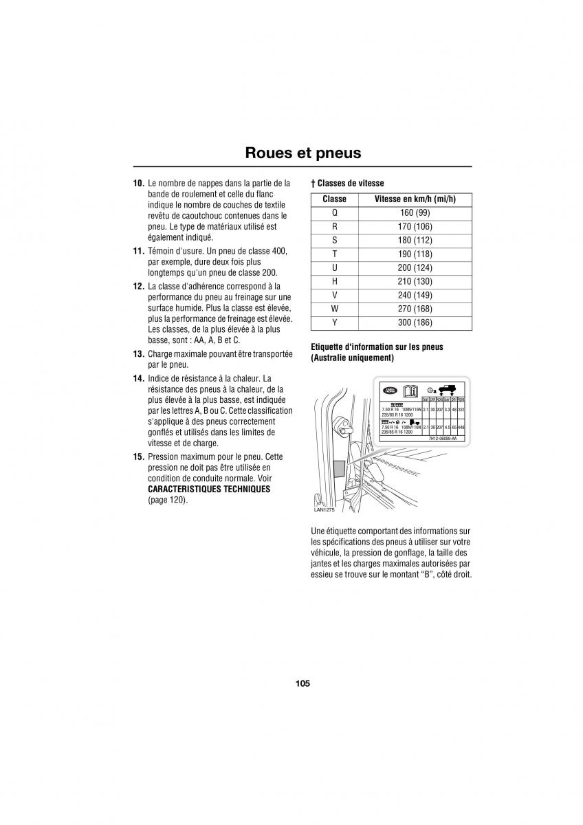 Land Rover Defender manuel du proprietaire / page 41