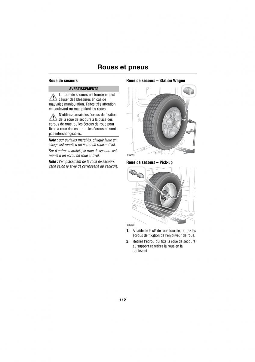 Land Rover Defender manuel du proprietaire / page 48