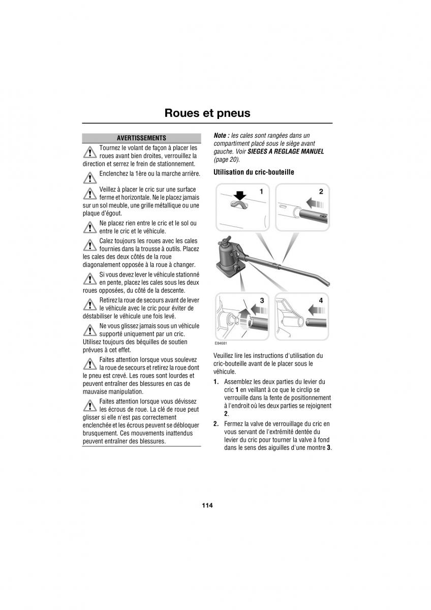 Land Rover Defender manuel du proprietaire / page 50