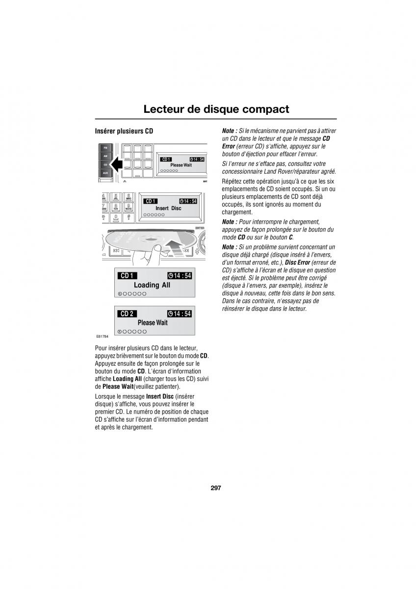 Land Rover Range Rover III 3 L322 manuel du proprietaire / page 64