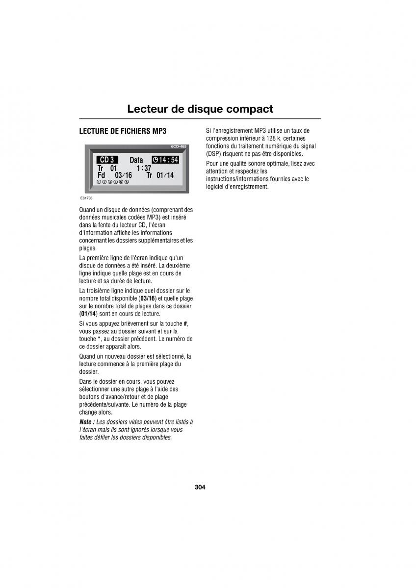 Land Rover Range Rover III 3 L322 manuel du proprietaire / page 71