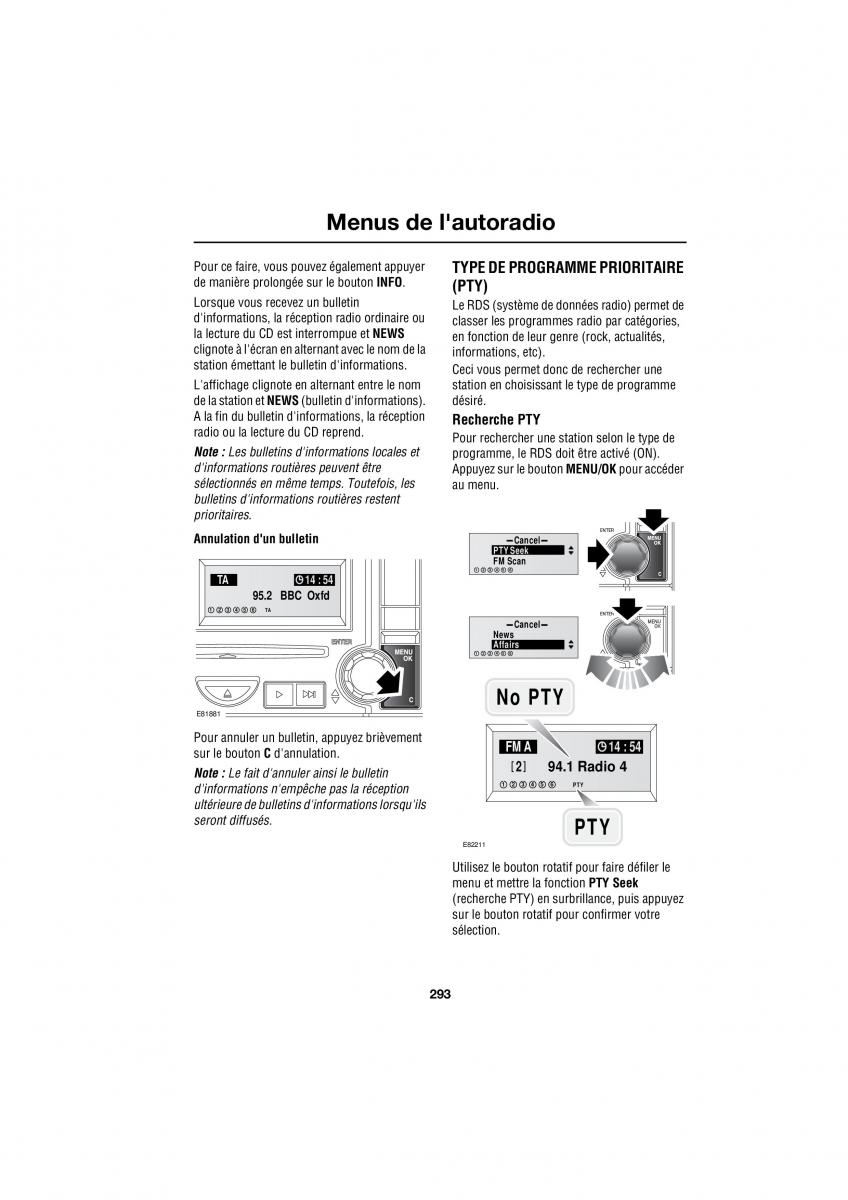 Land Rover Range Rover III 3 L322 manuel du proprietaire / page 74