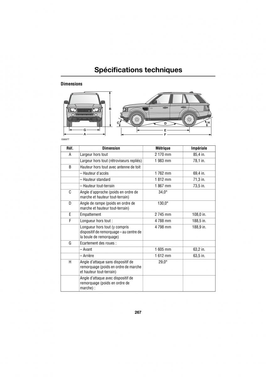 Land Rover Range Rover III 3 L322 manuel du proprietaire / page 101