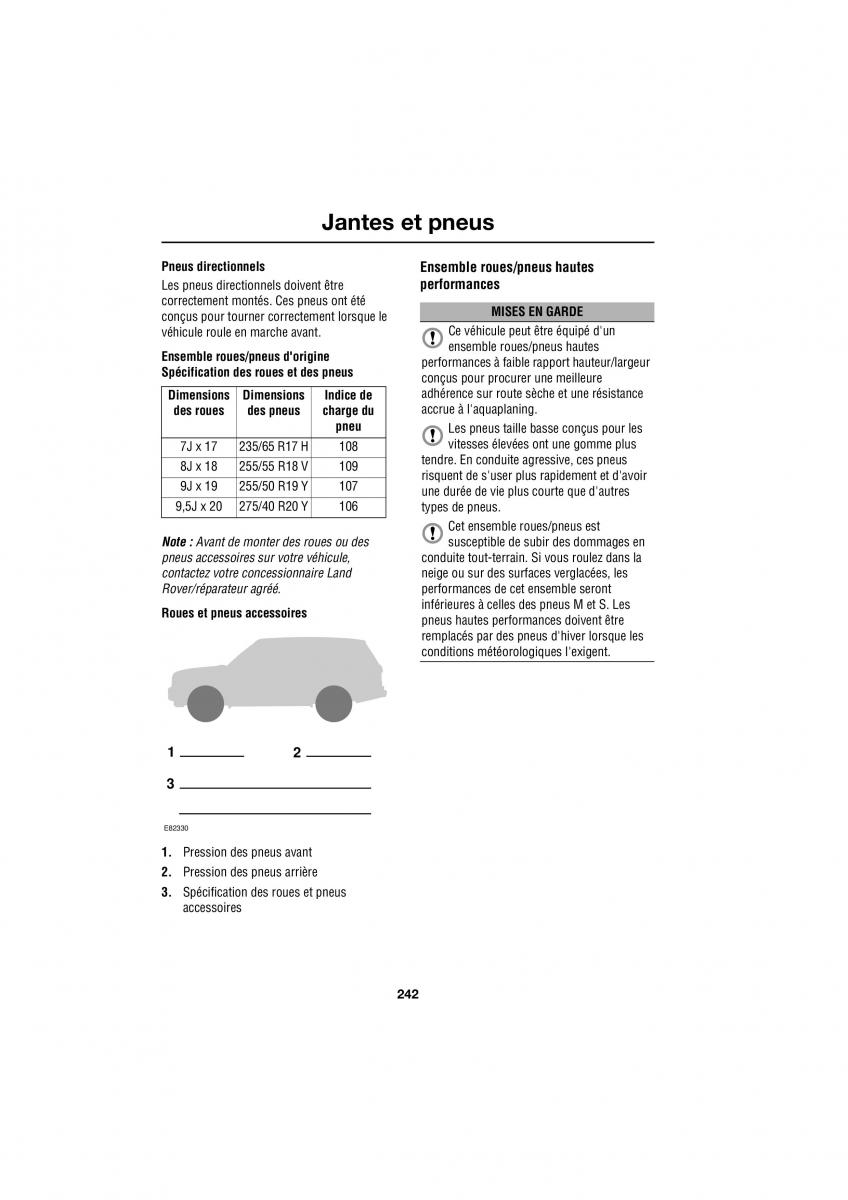 Land Rover Range Rover III 3 L322 manuel du proprietaire / page 131