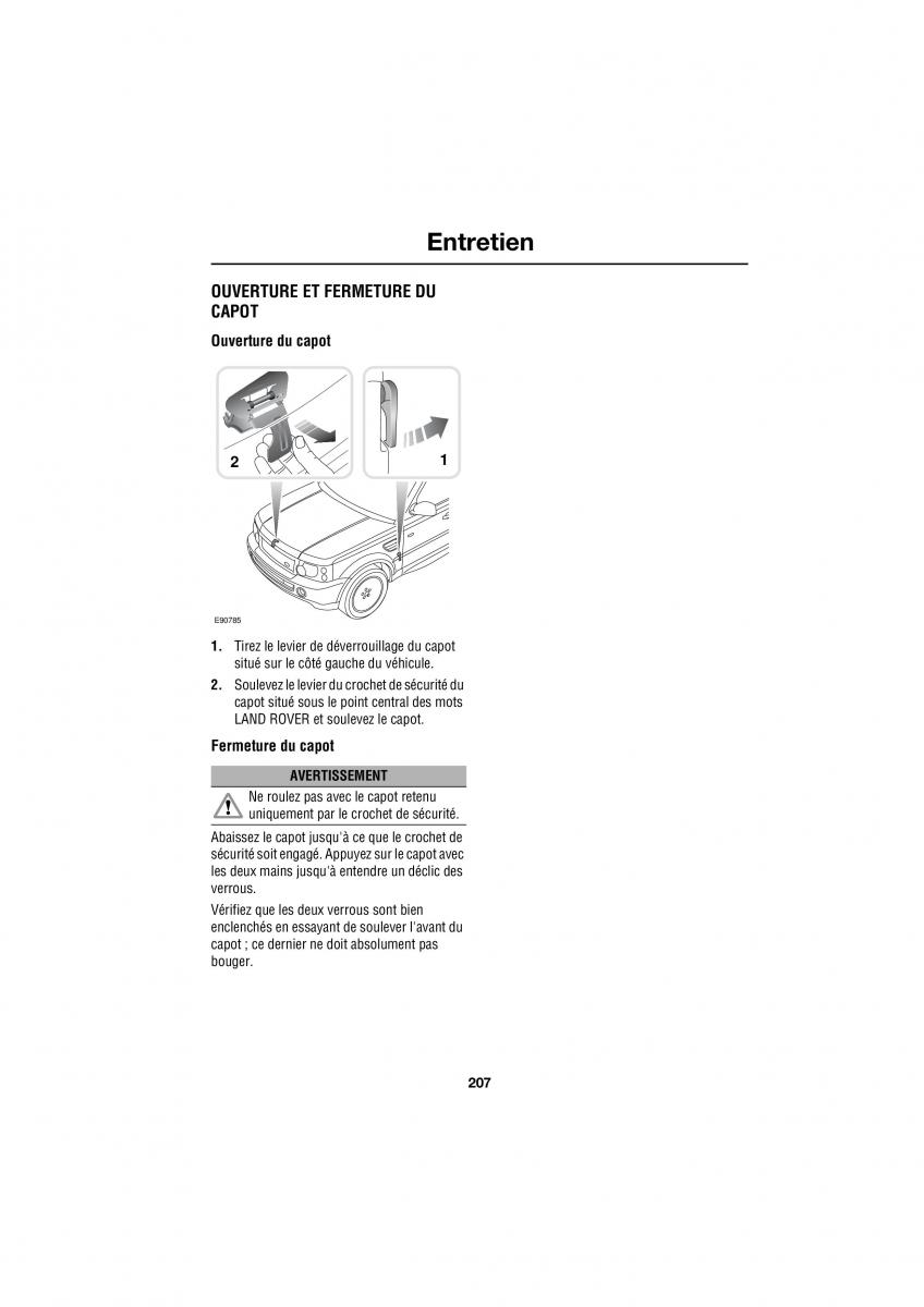 Land Rover Range Rover III 3 L322 manuel du proprietaire / page 149