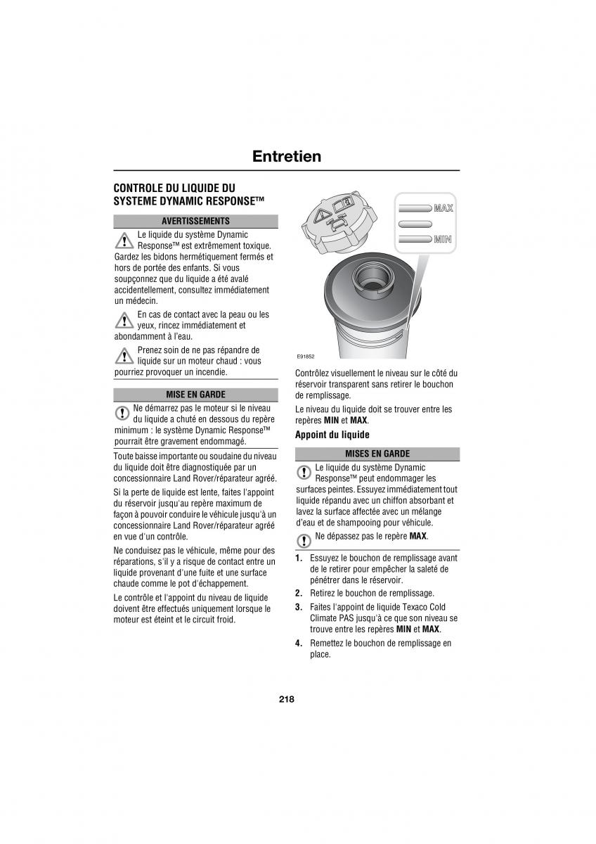 Land Rover Range Rover III 3 L322 manuel du proprietaire / page 160