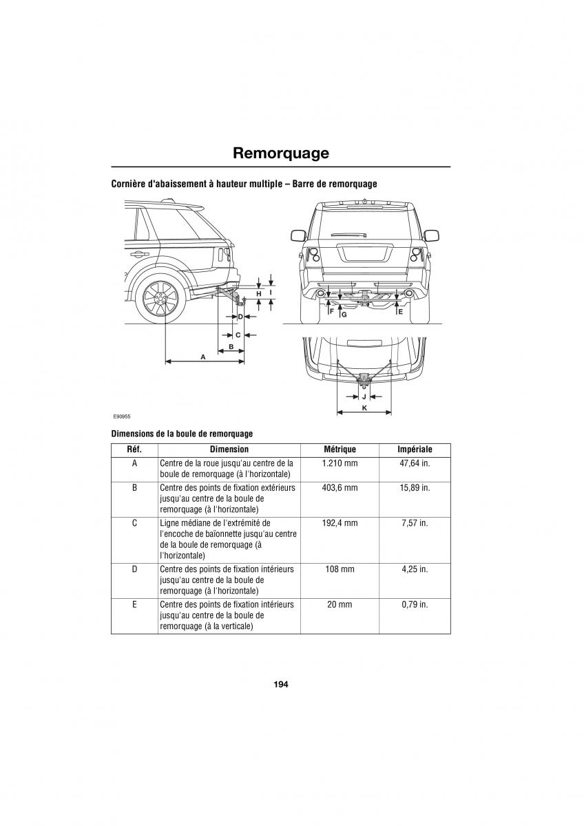 Land Rover Range Rover III 3 L322 manuel du proprietaire / page 170