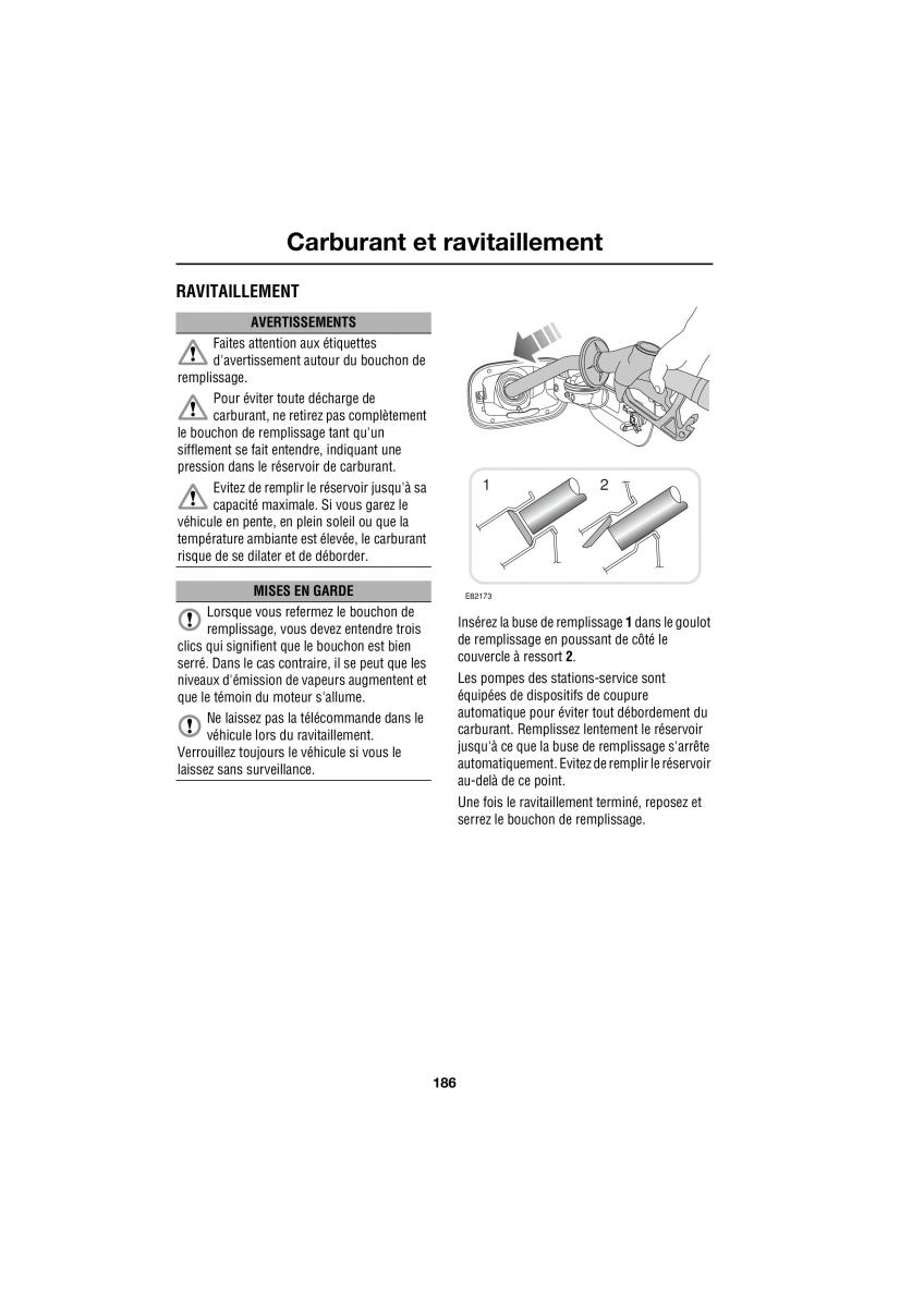 Land Rover Range Rover III 3 L322 manuel du proprietaire / page 183