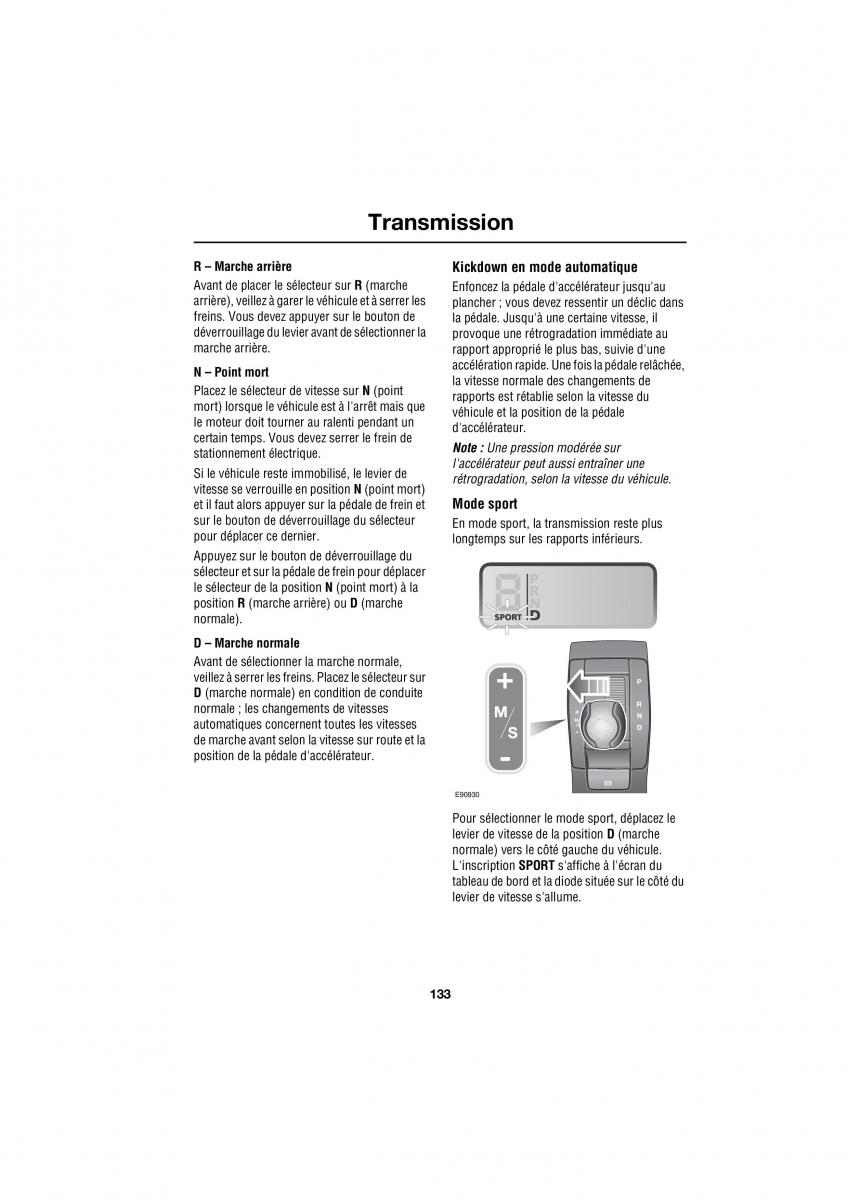 Land Rover Range Rover III 3 L322 manuel du proprietaire / page 229