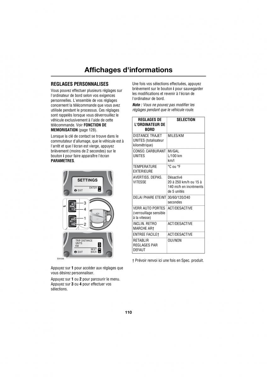 Land Rover Range Rover III 3 L322 manuel du proprietaire / page 256