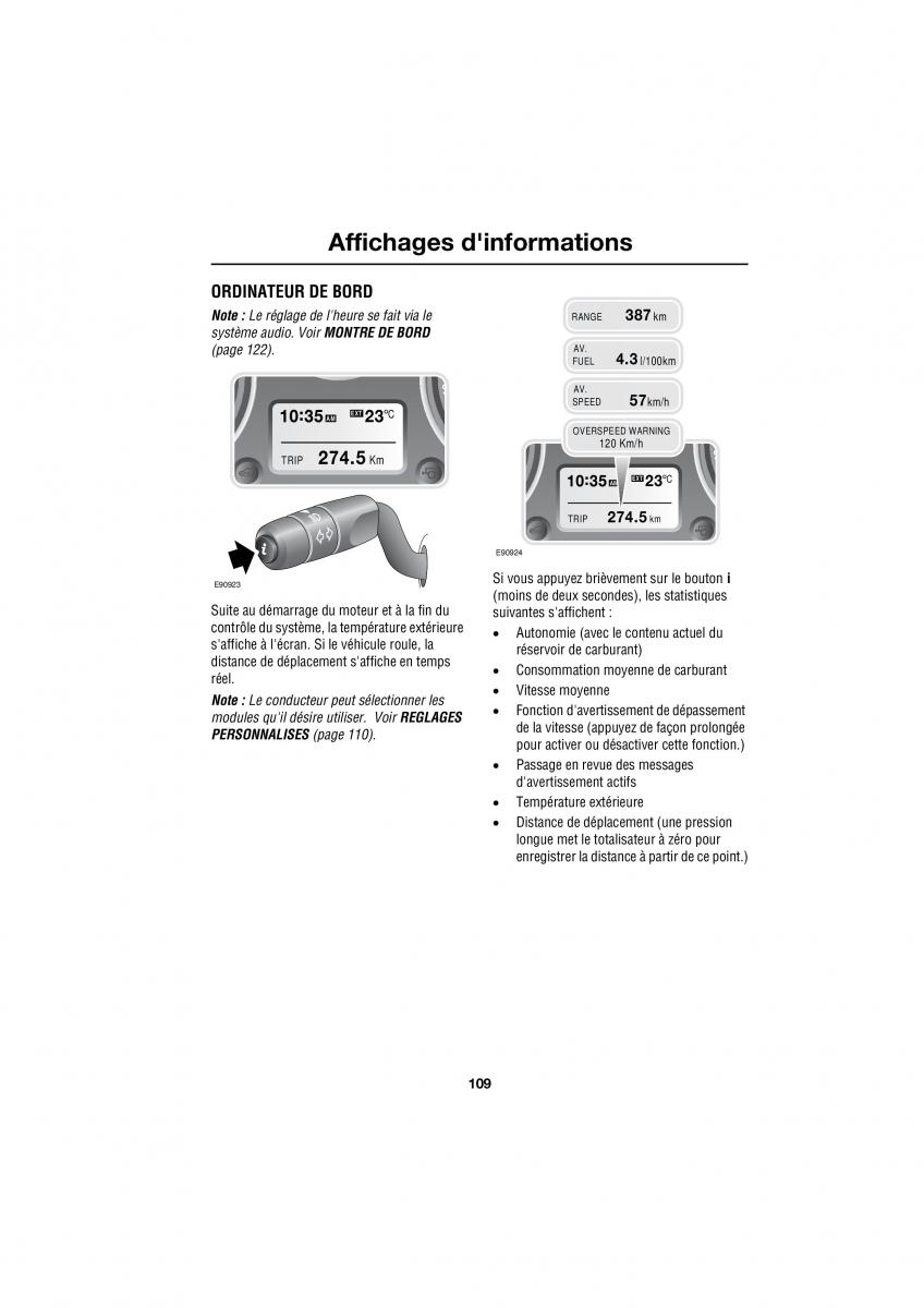 Land Rover Range Rover III 3 L322 manuel du proprietaire / page 259