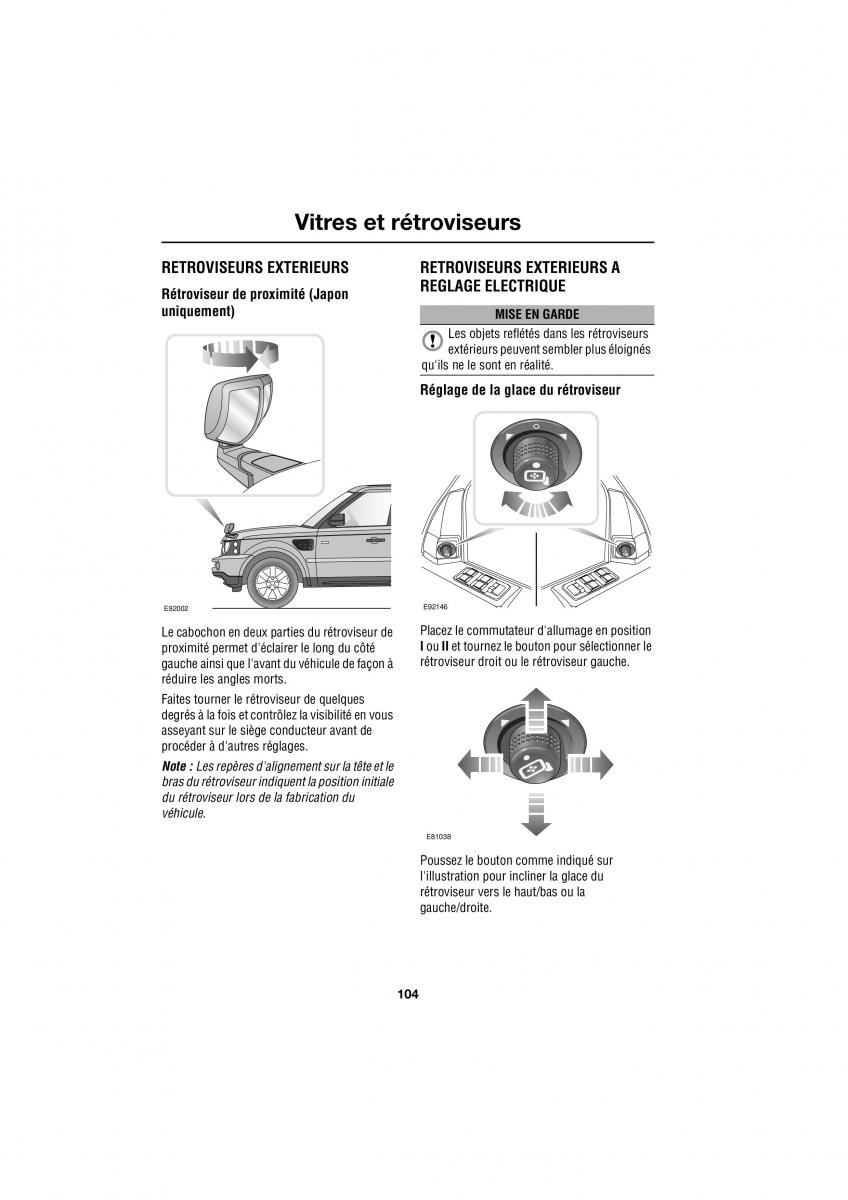 Land Rover Range Rover III 3 L322 manuel du proprietaire / page 267