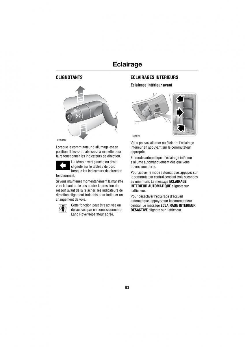 Land Rover Range Rover III 3 L322 manuel du proprietaire / page 281