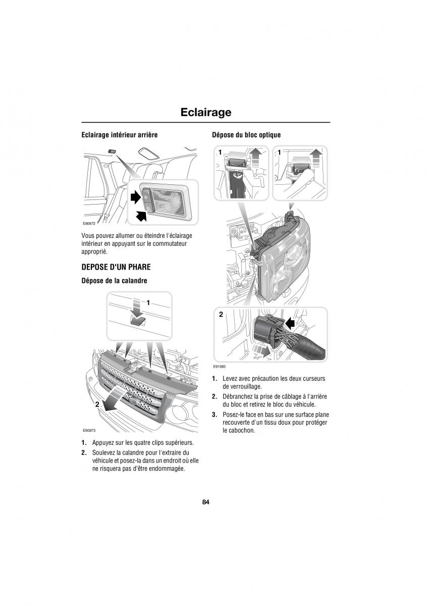 Land Rover Range Rover III 3 L322 manuel du proprietaire / page 282