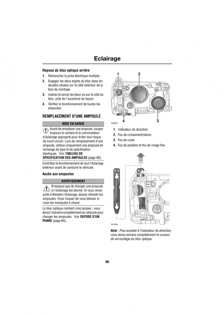 Land Rover Range Rover III 3 L322 manuel du proprietaire / page 284