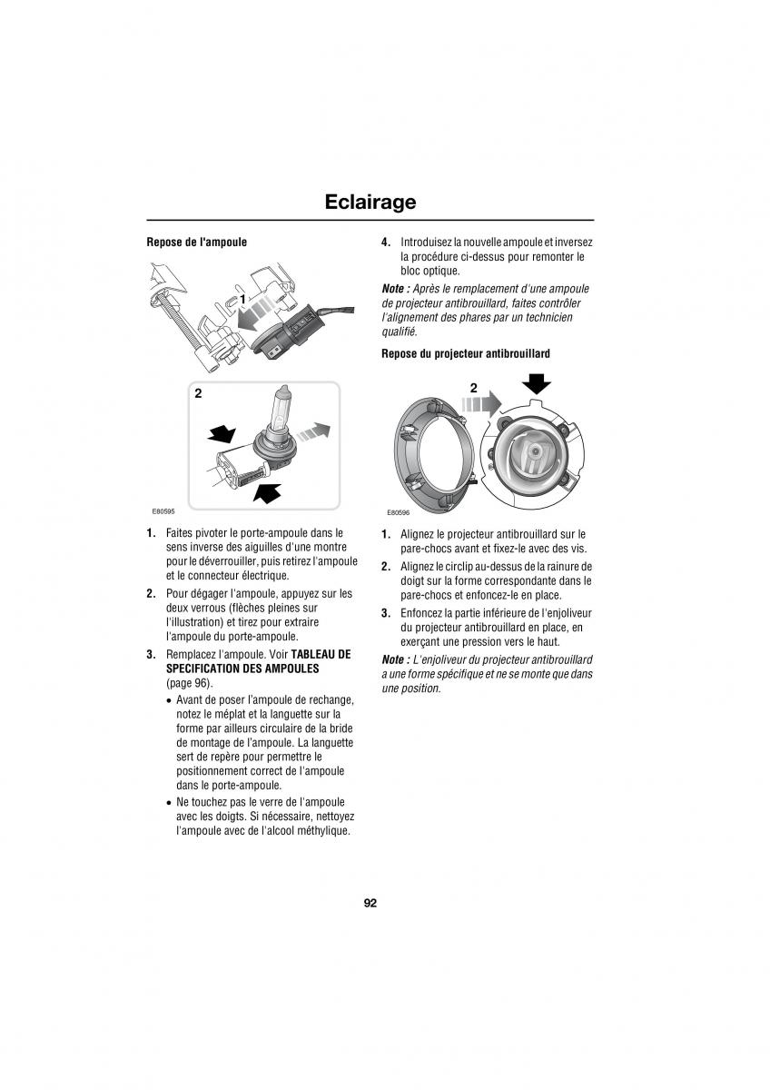 Land Rover Range Rover III 3 L322 manuel du proprietaire / page 290