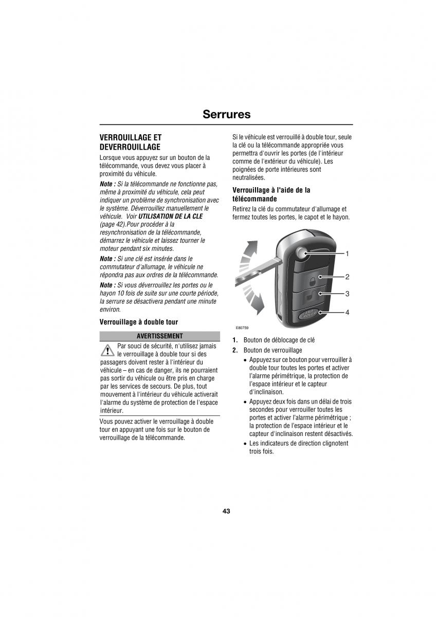 Land Rover Range Rover III 3 L322 manuel du proprietaire / page 325