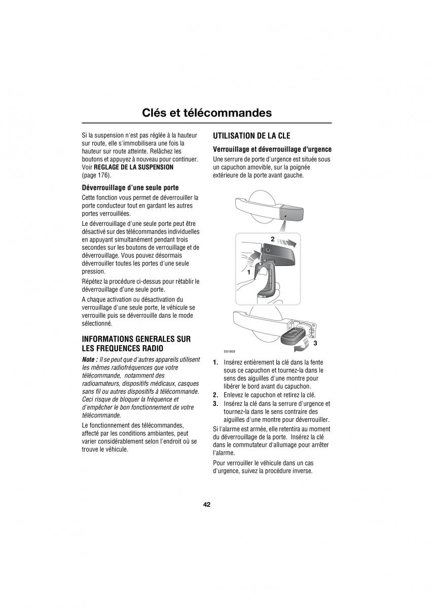 Land Rover Range Rover III 3 L322 manuel du proprietaire / page 331