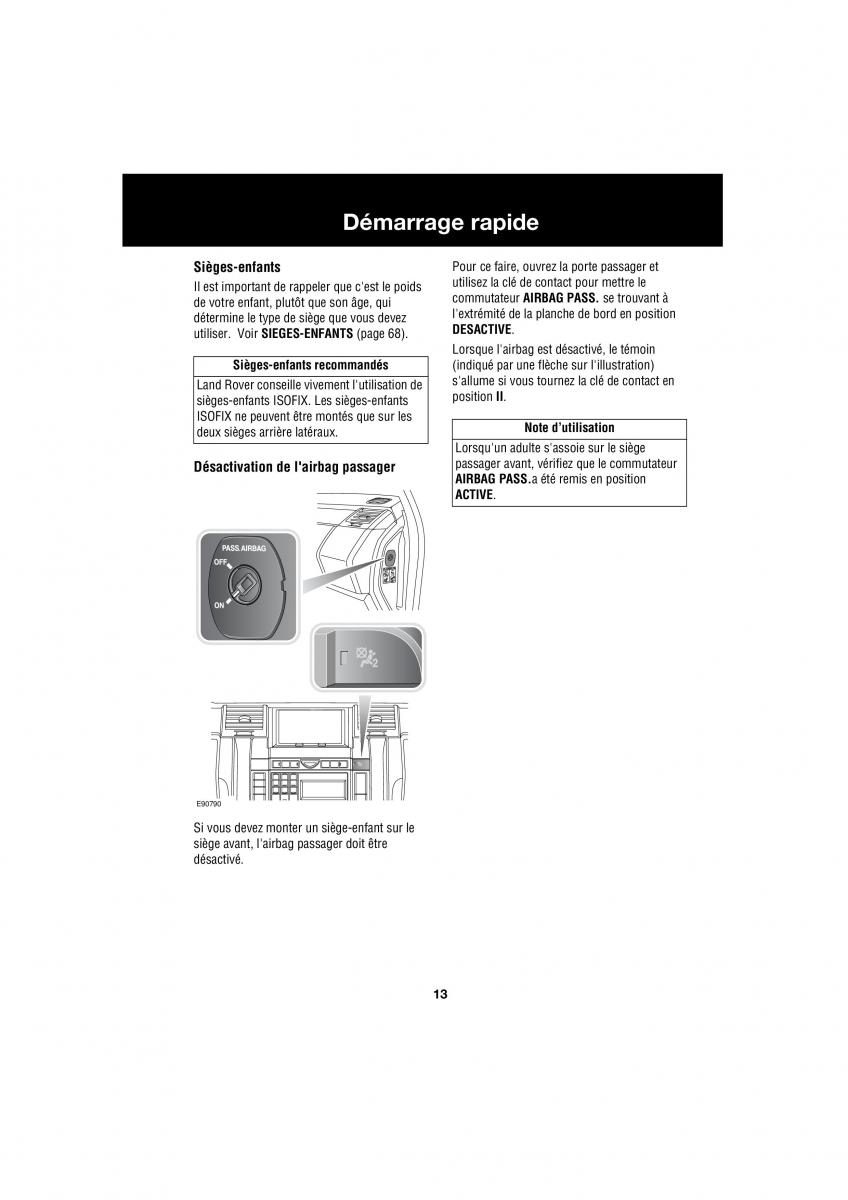 Land Rover Range Rover III 3 L322 manuel du proprietaire / page 346