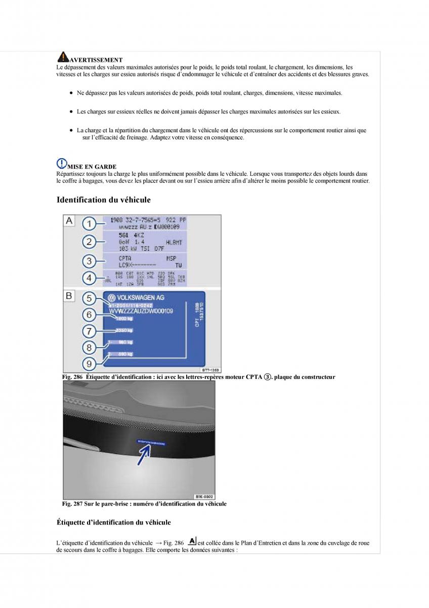 manuel du propriétaire  VW Tiguan II 2 manuel du proprietaire / page 615