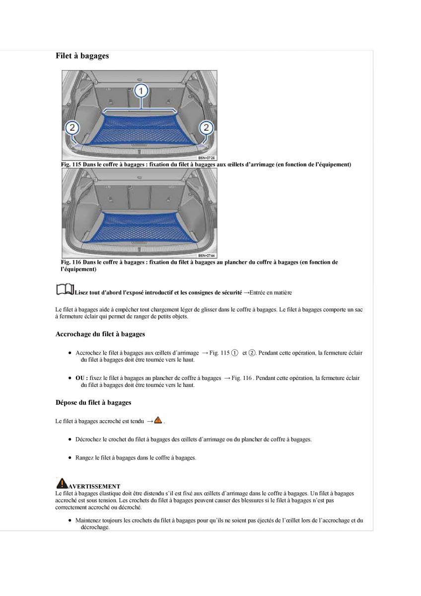 manuel du propriétaire  VW Tiguan II 2 manuel du proprietaire / page 200