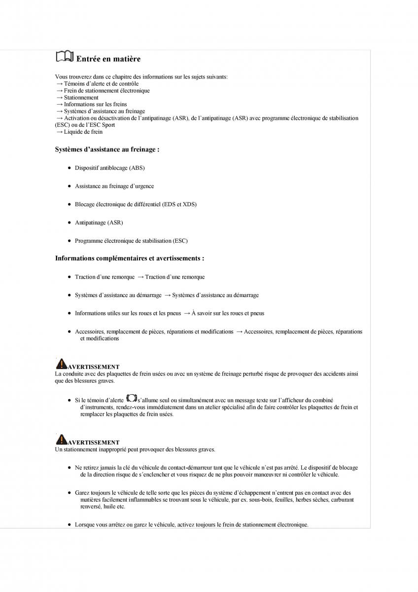 manuel du propriétaire  VW Tiguan II 2 manuel du proprietaire / page 262