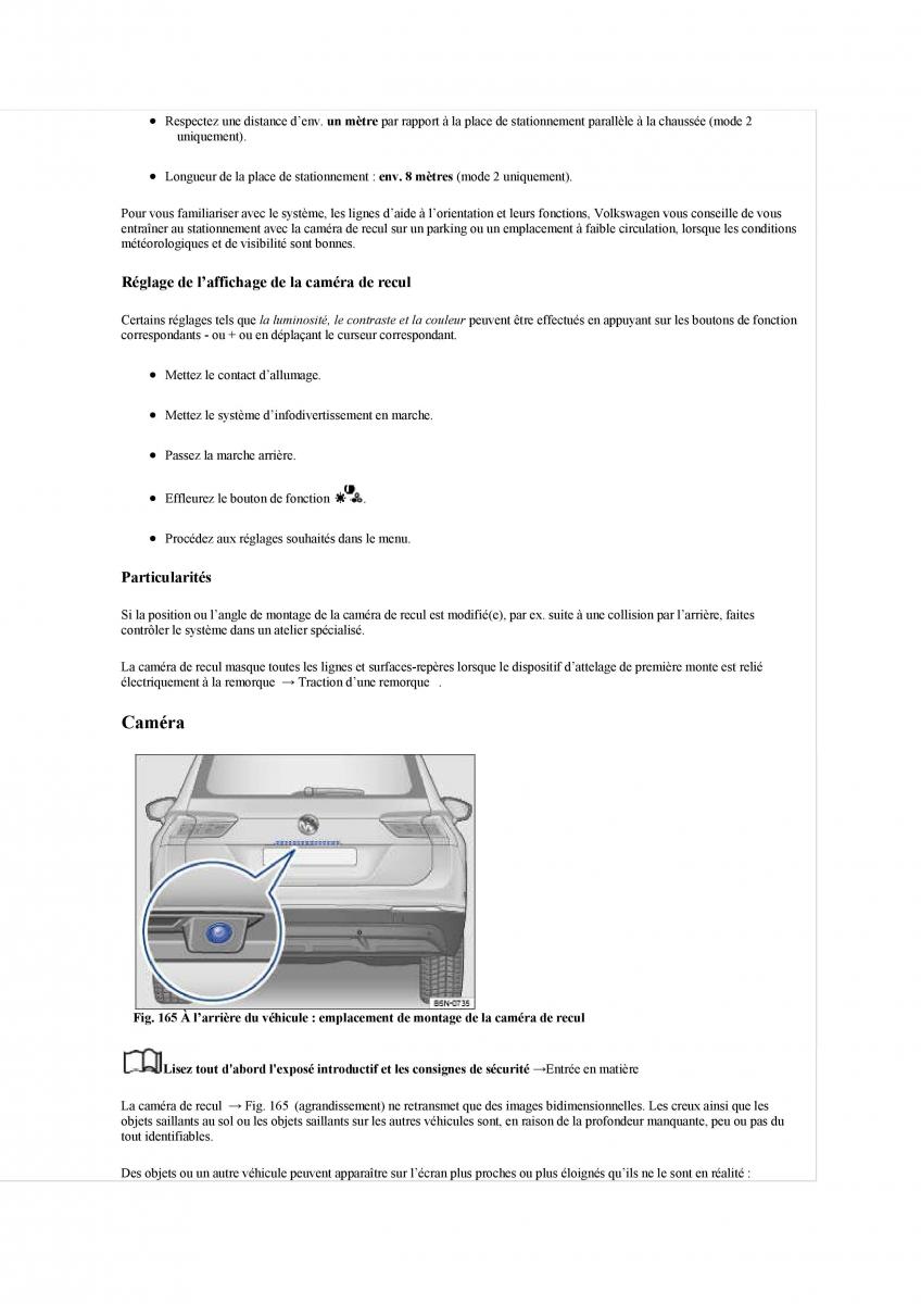 manuel du propriétaire  VW Tiguan II 2 manuel du proprietaire / page 306