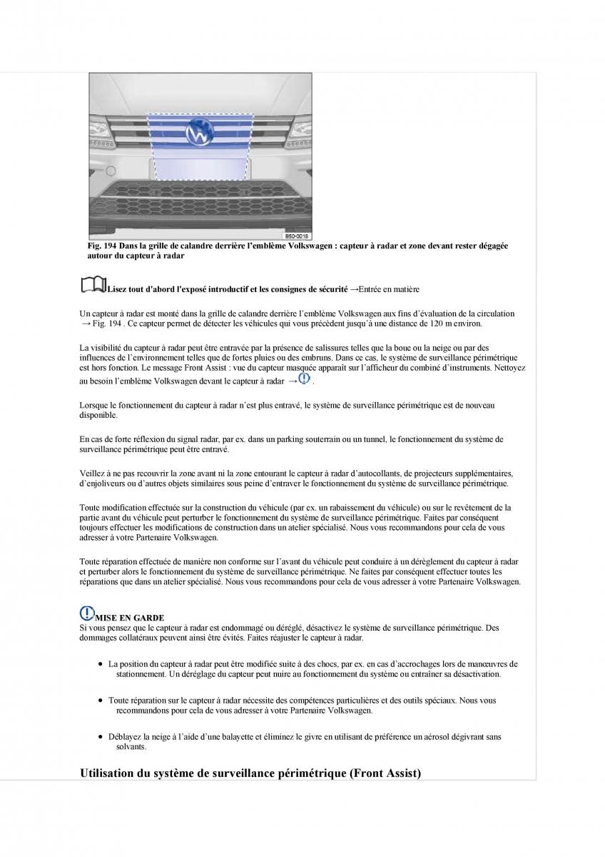 manuel du propriétaire  VW Tiguan II 2 manuel du proprietaire / page 372