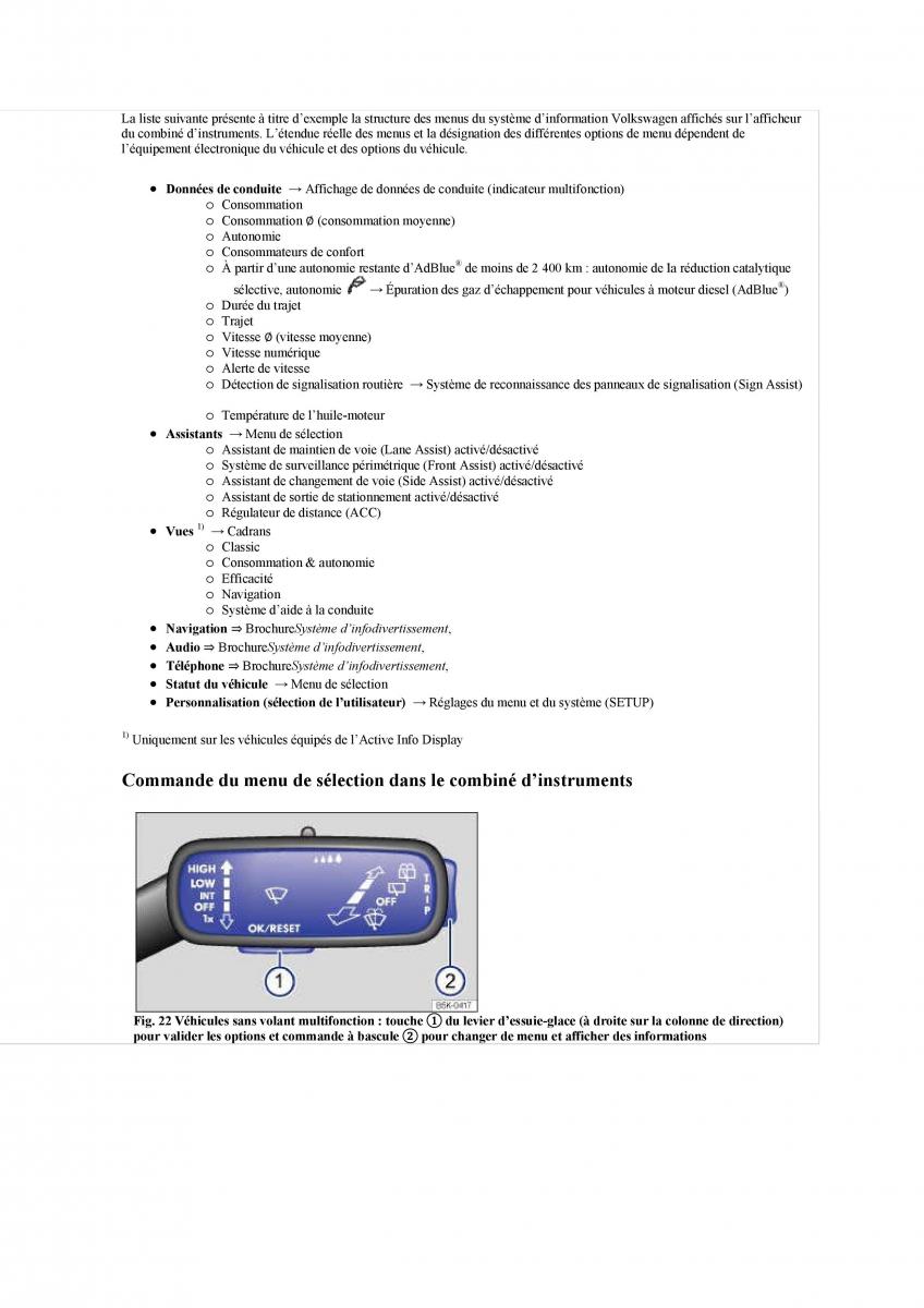 manuel du propriétaire  VW Tiguan II 2 manuel du proprietaire / page 38