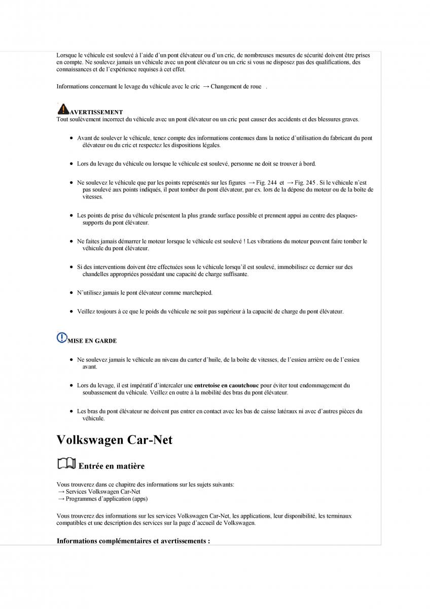 manuel du propriétaire  VW Tiguan II 2 manuel du proprietaire / page 537