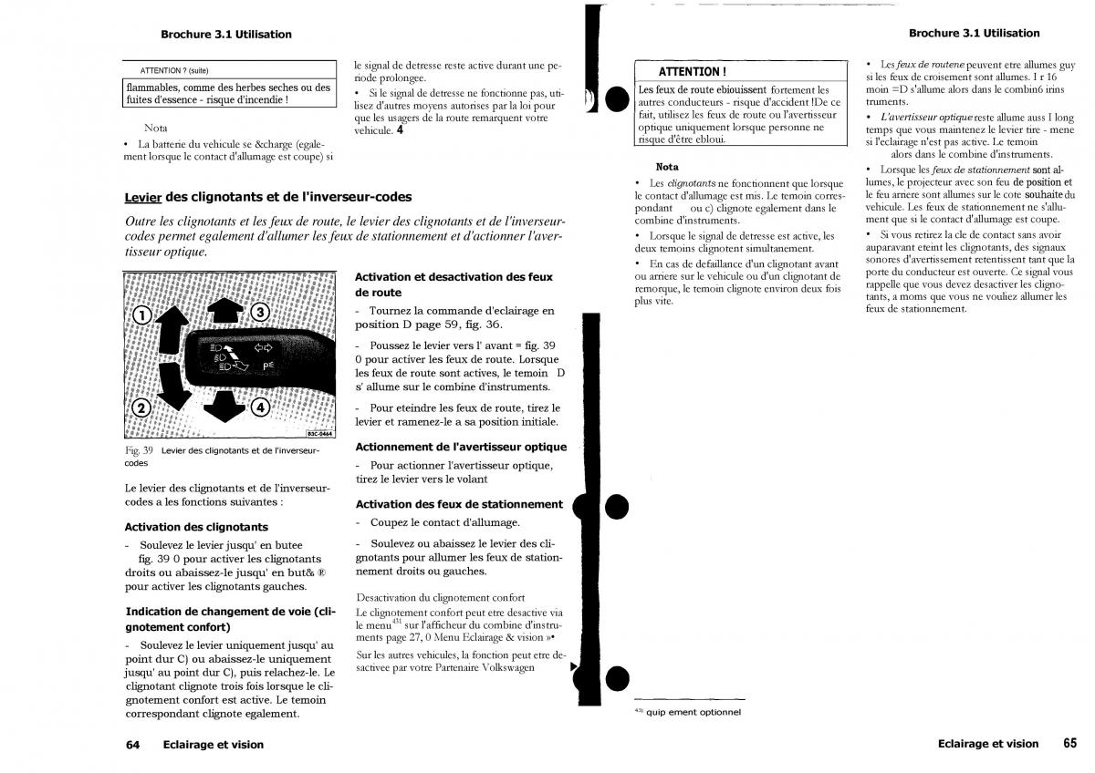VW Touran manuel du proprietaire / page 42